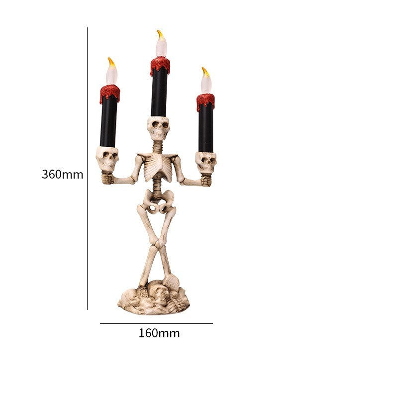 Halloween Skeleton Candelabra