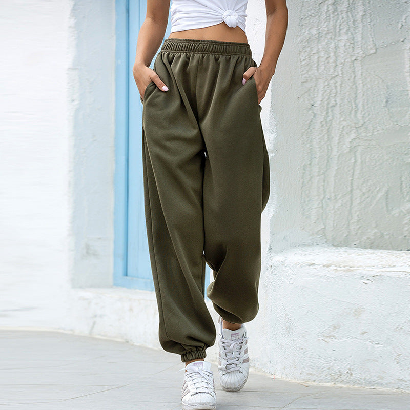 Female High Waisted Casual Track Pants