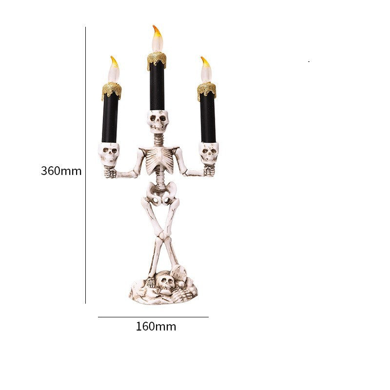 Halloween Skeleton Candelabra