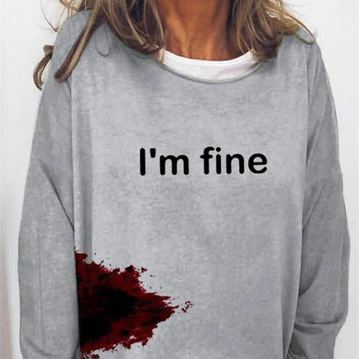 Halloween Women's Long Sleeve Loose Sweatshirt