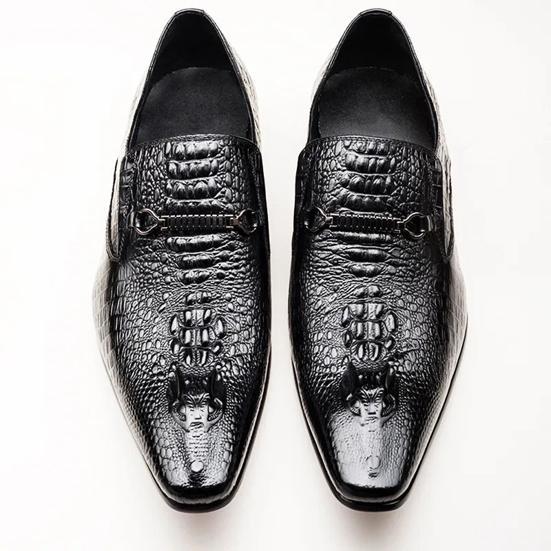 Men's Artificial Leather Oxford Luxury Dress Slip-on Shoes