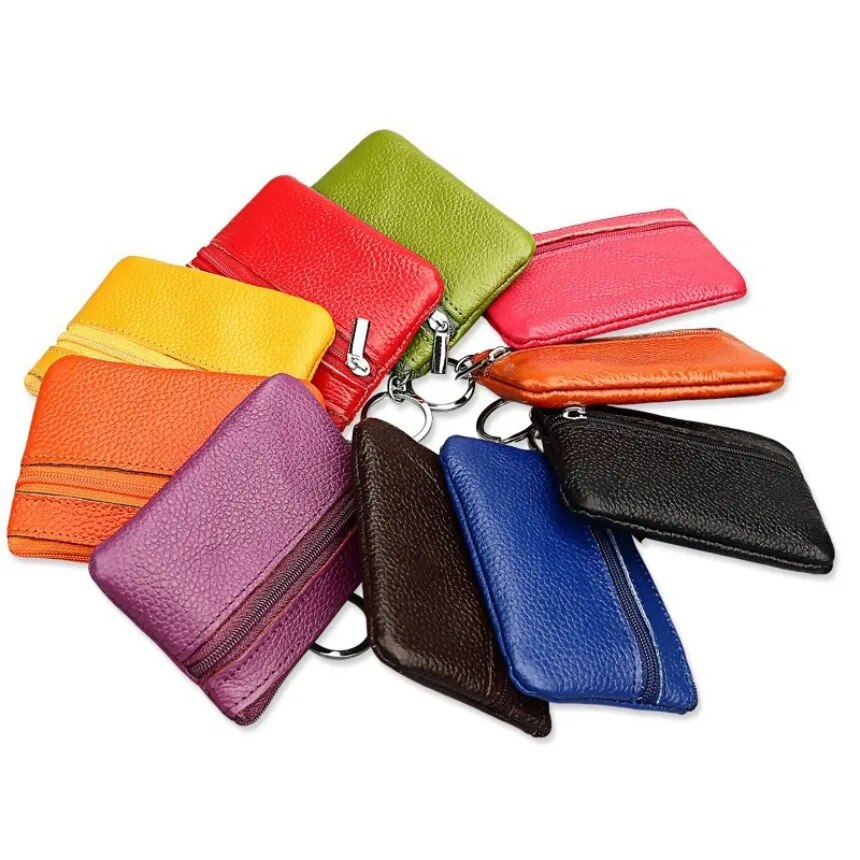 Small Women's Leather Coin Purse Wallet