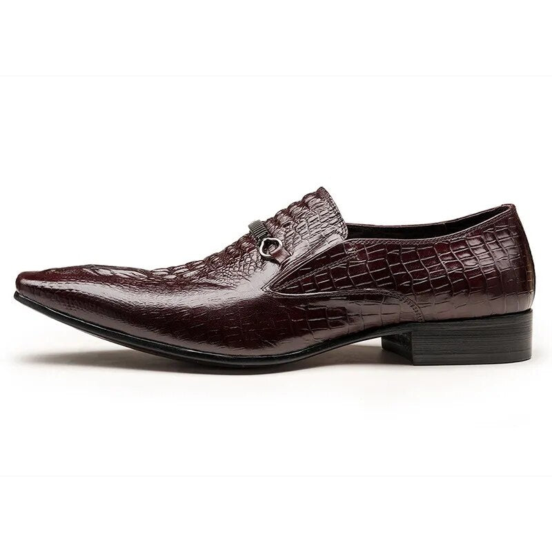 Men's Artificial Leather Oxford Luxury Dress Slip-on Shoes