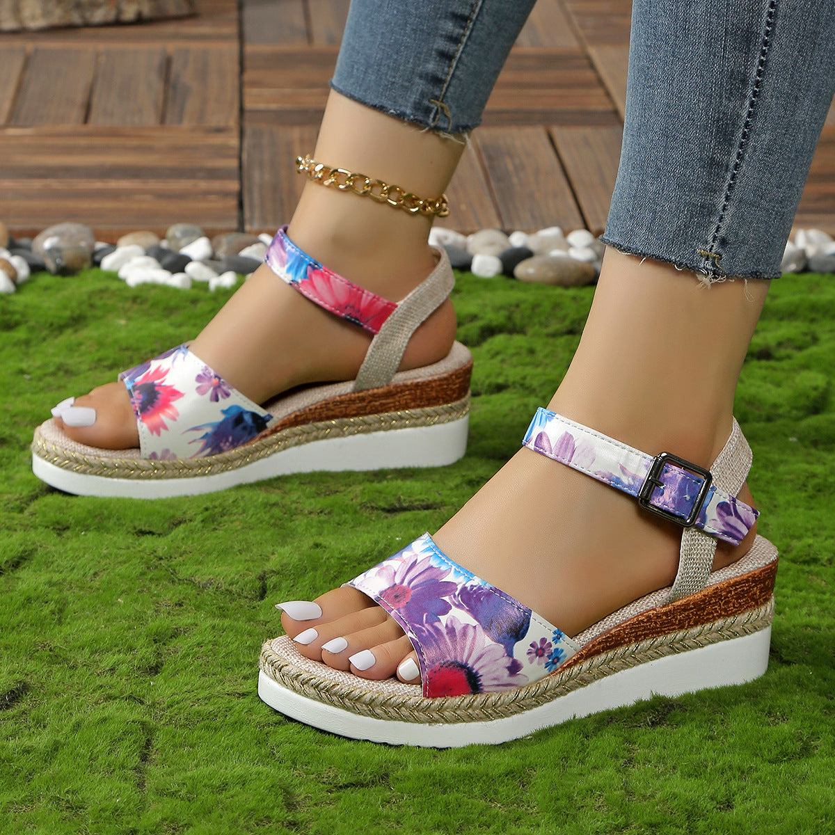 Women's Fashion Flower Summer Sandals