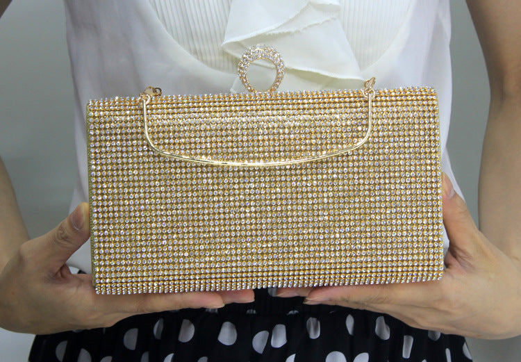 Ladies Rhinestone-covered Hand Bag