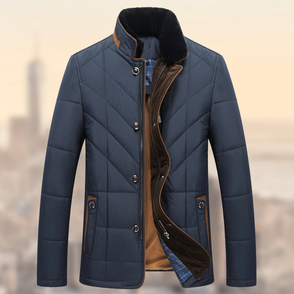 Mature Men's Padded Coat